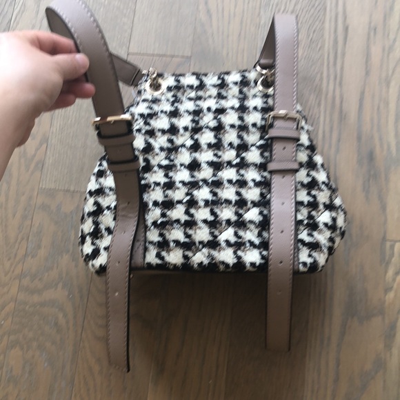 Pre-owned Guess tweed bucket bag backpack - Picture 4 of 7